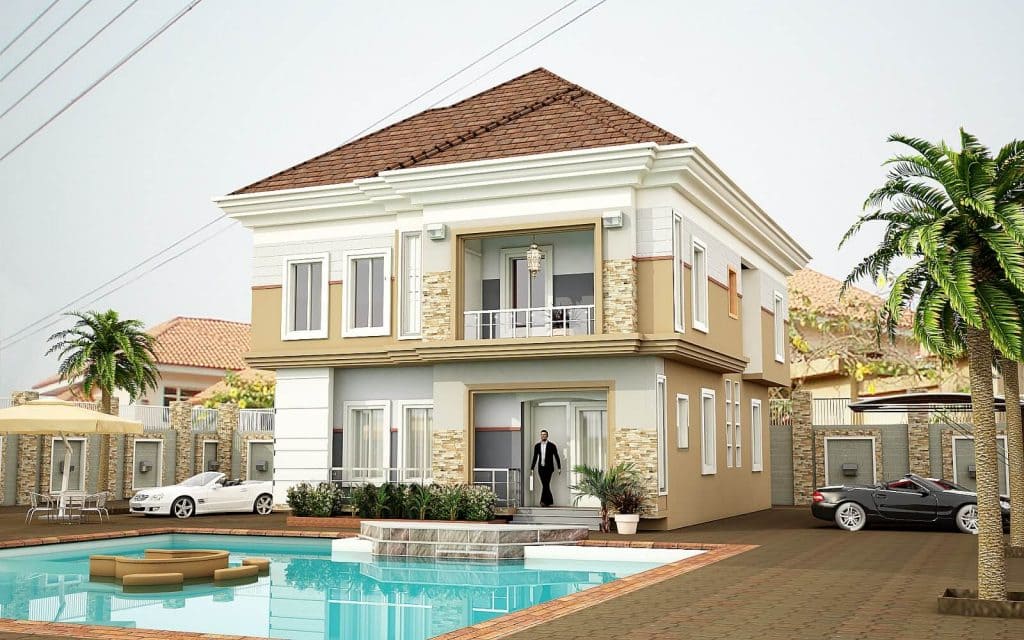 Aerial view of serviced plots
